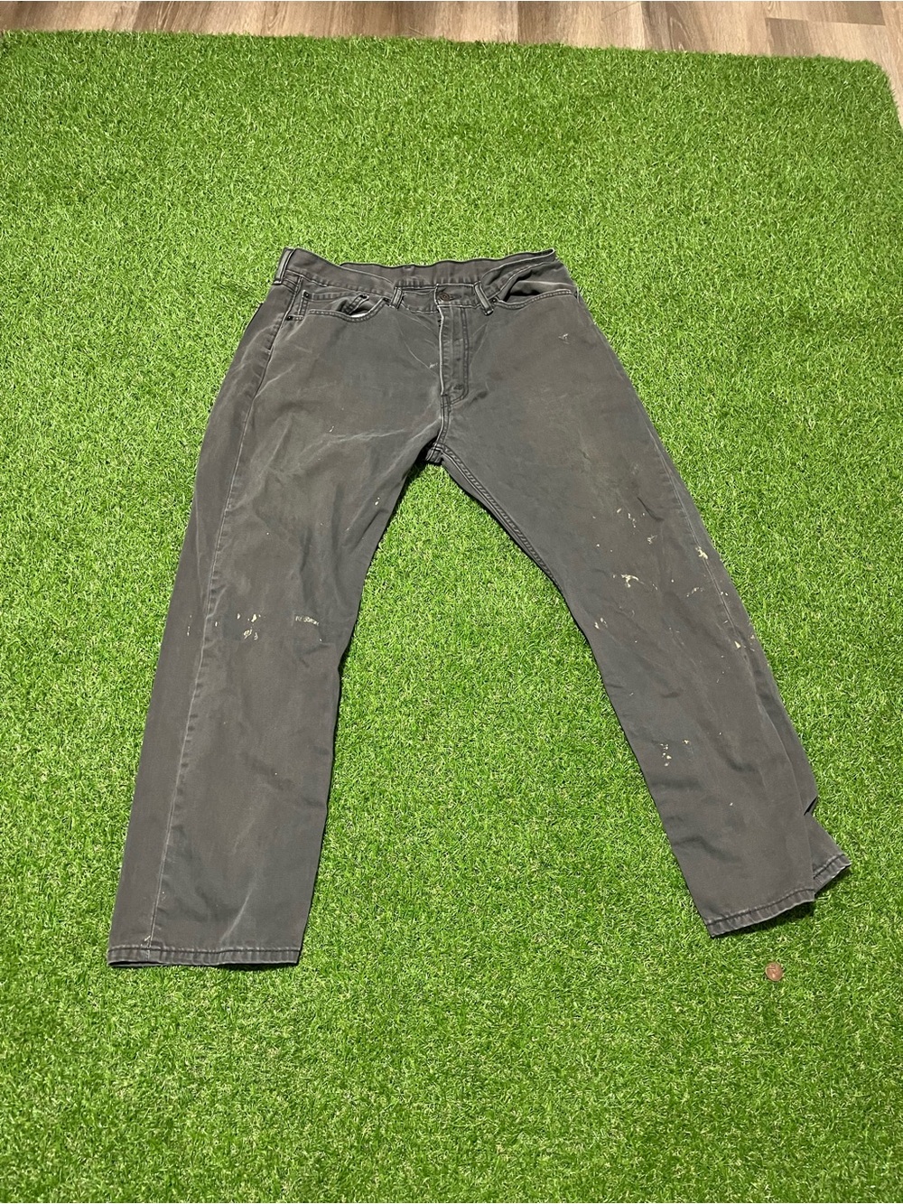 Levi's Black Straight Leg Jeans